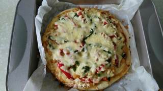 奥尔良鸡肉披萨的做法步骤：13