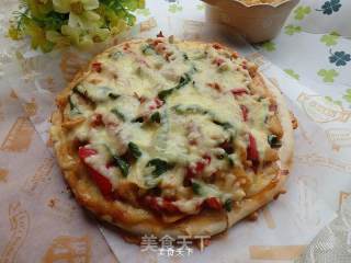 奥尔良鸡肉披萨的做法步骤：14