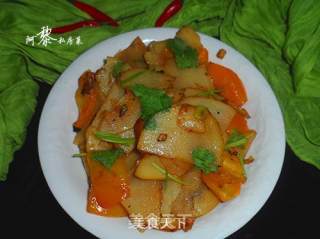 尖椒土豆片的做法步骤：4