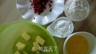 蔓越莓饼干的做法步骤：1