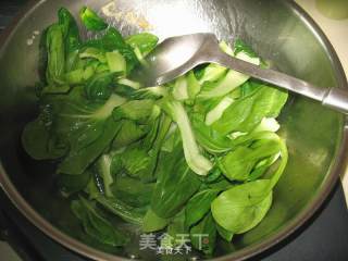 香菇油菜的做法步骤：7