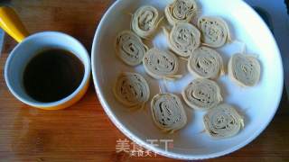 香煎豆皮卷的做法步骤：2