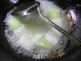 肉面筋烧冬瓜的做法步骤：3