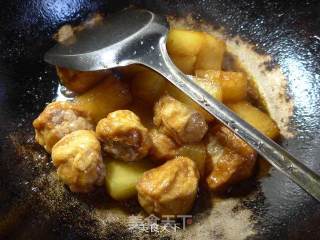 肉面筋烧冬瓜的做法步骤：10