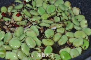 肉末榄菜炒蚕豆的做法步骤：11