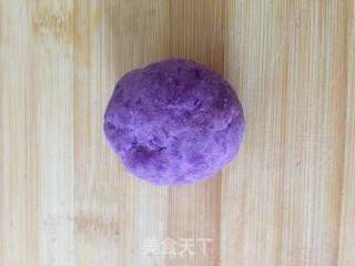 糯软香甜紫薯豆沙糕的做法步骤：8