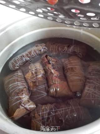 菠萝叶粽子的做法步骤：13