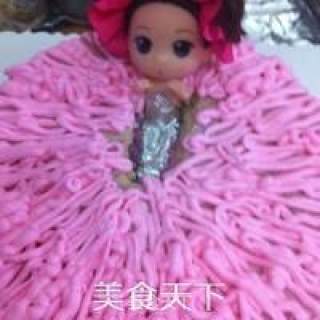 树莓慕斯蛋糕( 泡澡娃娃版）的做法步骤：18
