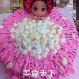 树莓慕斯蛋糕( 泡澡娃娃版）的做法步骤：19
