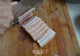 咸肉蒸千张的做法步骤：3