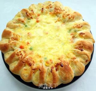 芝心鸡肉虾仁披萨的做法步骤：16