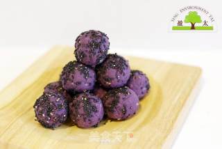 紫薯芝麻奶球的做法步骤：7