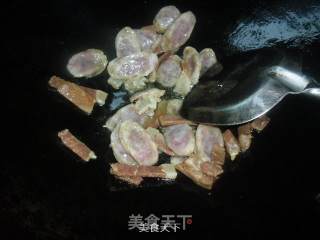 香肠炒芦笋的做法步骤：7