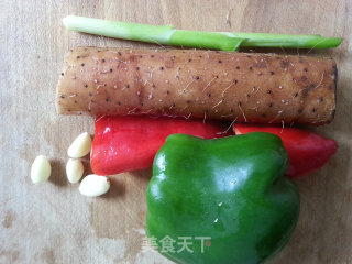 彩椒山药片的做法步骤：1