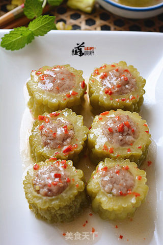 苦瓜酿肉的做法步骤：12