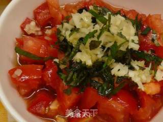 紫苏西红柿鸡丝色拉  ★鸡丝轻食 2的做法步骤：5