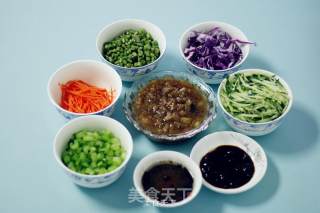 手擀菠菜凉面的做法步骤：17