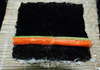 美美的--反卷鱼籽日本寿司的做法步骤：6
