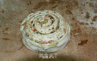 椒盐香酥手撕饼的做法步骤：4