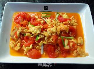 最简单的家常下饭菜--西红柿炒蛋蕃茄炒蛋的做法步骤：4
