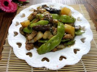 豆角茄子土豆炖肉的做法步骤：11