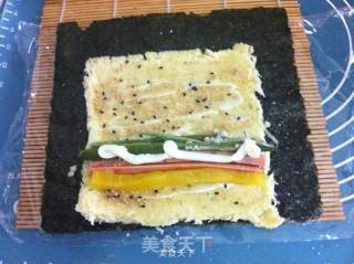吐司寿司的做法步骤：8