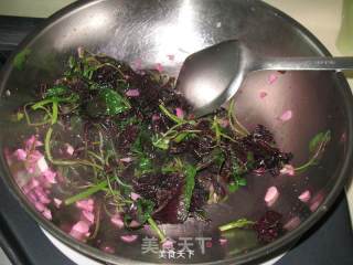 蒜子炒红苋菜的做法步骤：5