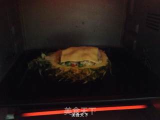 芝士菠萝焗饭的做法步骤：6
