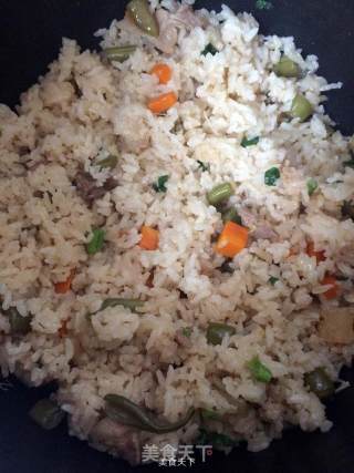 五花肉萝卜豆角焖饭的做法步骤：6