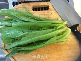 凉拌油麦菜的做法步骤：1