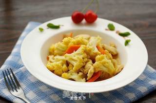 咖喱鸡片菜花的做法步骤：10