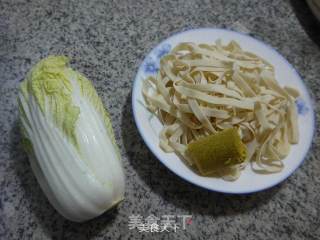 咖喱娃娃菜汤面的做法步骤：1