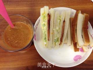三明治+精力汤的做法步骤：11