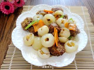 荔枝猪肉丸的做法步骤：14