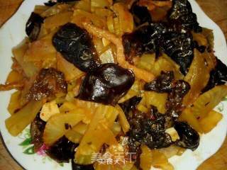 莴苣炒木耳的做法步骤：9