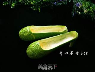巧用西葫芦做绣花鞋的做法步骤：10