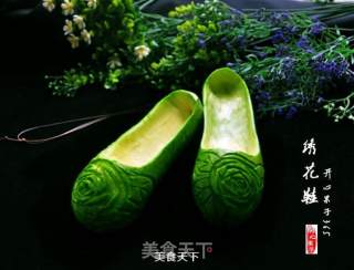 巧用西葫芦做绣花鞋的做法步骤：11