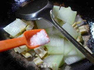 羊尾笋煮冬瓜的做法步骤：8