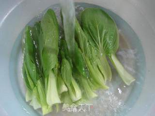 咖喱牛筋炒青菜的做法步骤：2