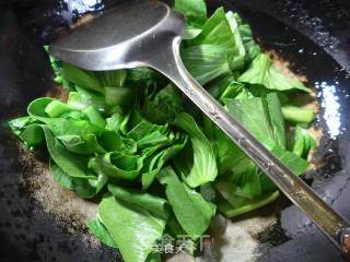 咖喱牛筋炒青菜的做法步骤：4