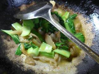 咖喱牛筋炒青菜的做法步骤：10