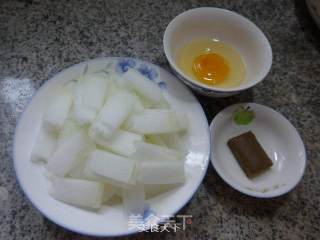 咖喱鸡蛋炒冬瓜的做法步骤：1