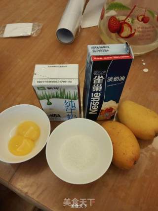 芒果冰激凌的做法步骤：1