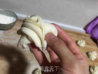 传统手工发面花卷的做法步骤：8