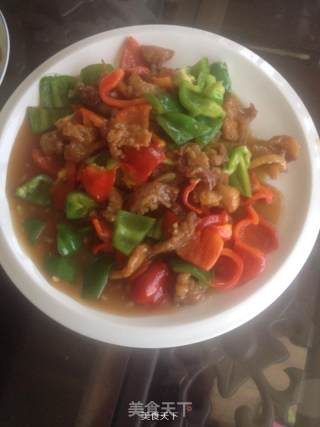 焦熘肉片的做法步骤：12