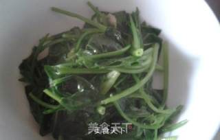 便秘食谱---菠菜拌粉丝的做法步骤：6