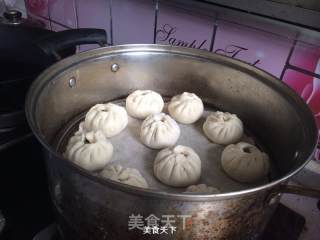 卤肉豆角包子的做法步骤：14