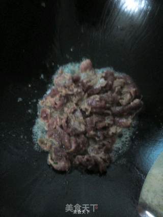 芥蓝菜炒牛肉的做法步骤：6
