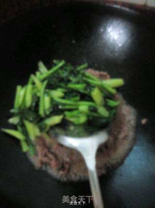 芥蓝菜炒牛肉的做法步骤：7