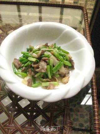 蒜条炒肉的做法步骤：12